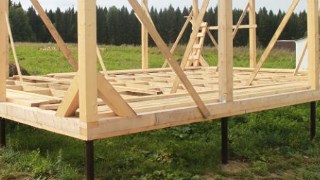 Сарай на винтовых сваях или хозблок на сваях Глазов цена от 2497 руб. / шт.